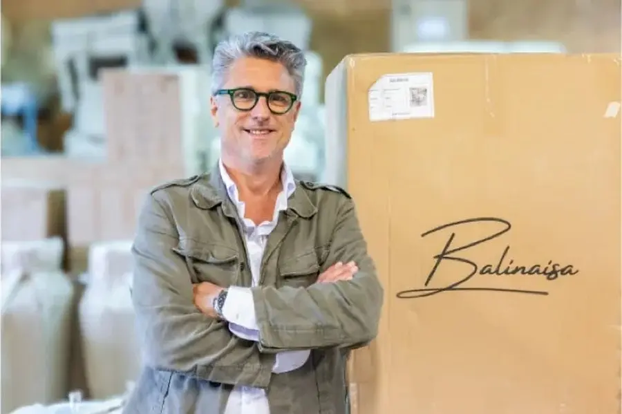 Dominique Raynal, founder of Balinaisa, at the showroom
